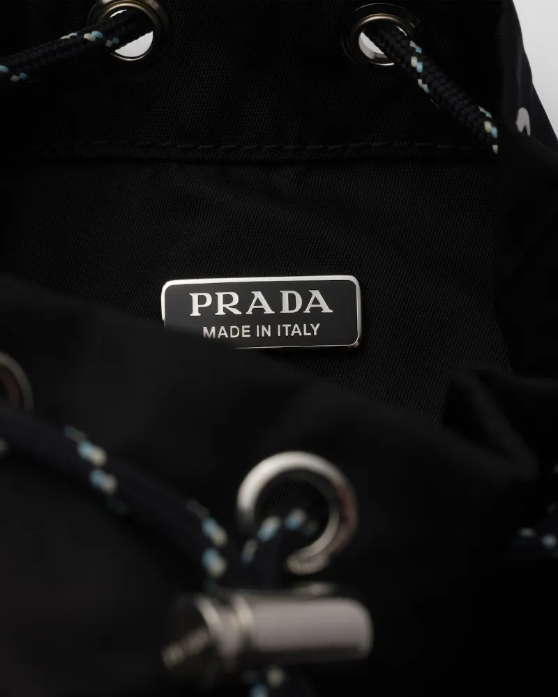 Prada Speedrock Re-Nylon And Leather Pouch