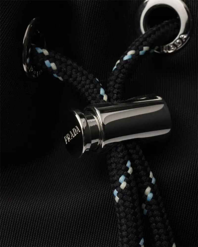 Prada Speedrock Re-Nylon And Leather Pouch