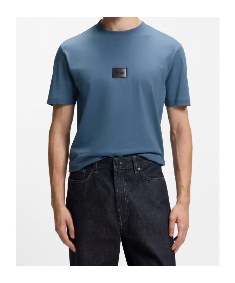 Cotton-Jersey T-Shirt With Gradient Logo Label