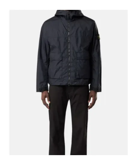 Stone Island Logo Patch Hooded Jacket