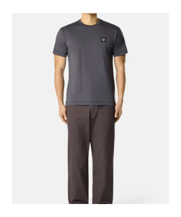 Stone Island Logo Patch Crewneck T-Shirt