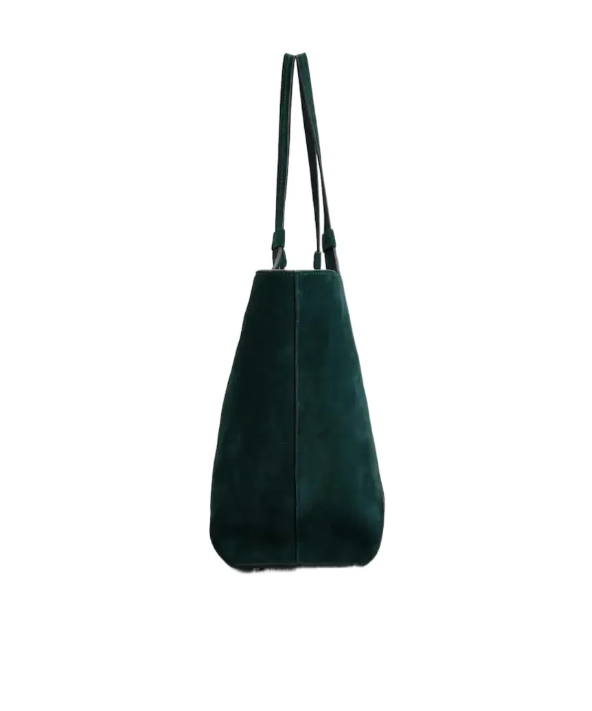 Belle Vivier Medium Shopping Bag In Suede