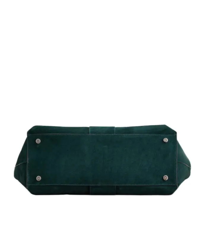 Belle Vivier Medium Shopping Bag In Suede