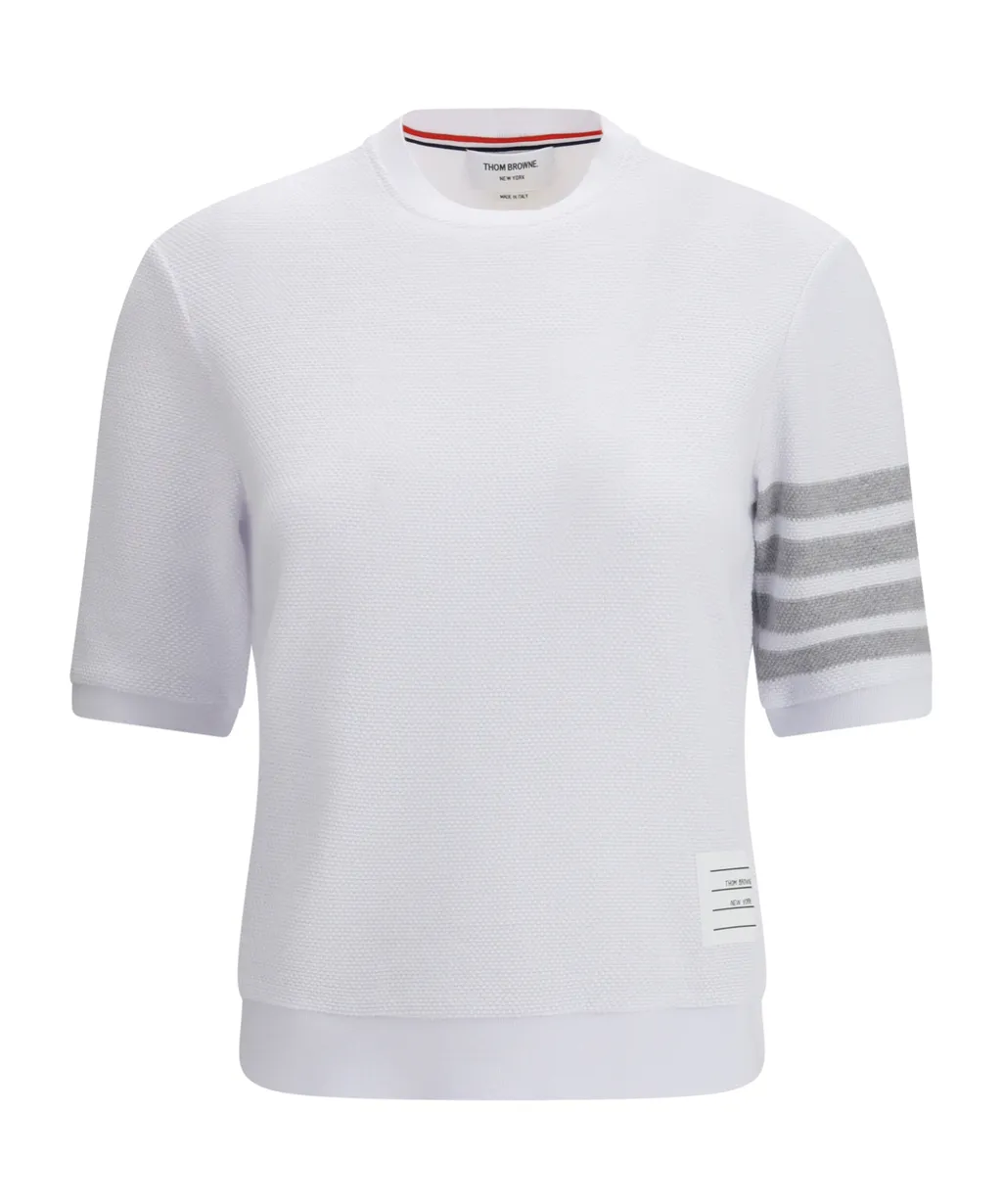 Thom Browne 4-Bar Knitted T-Shirt