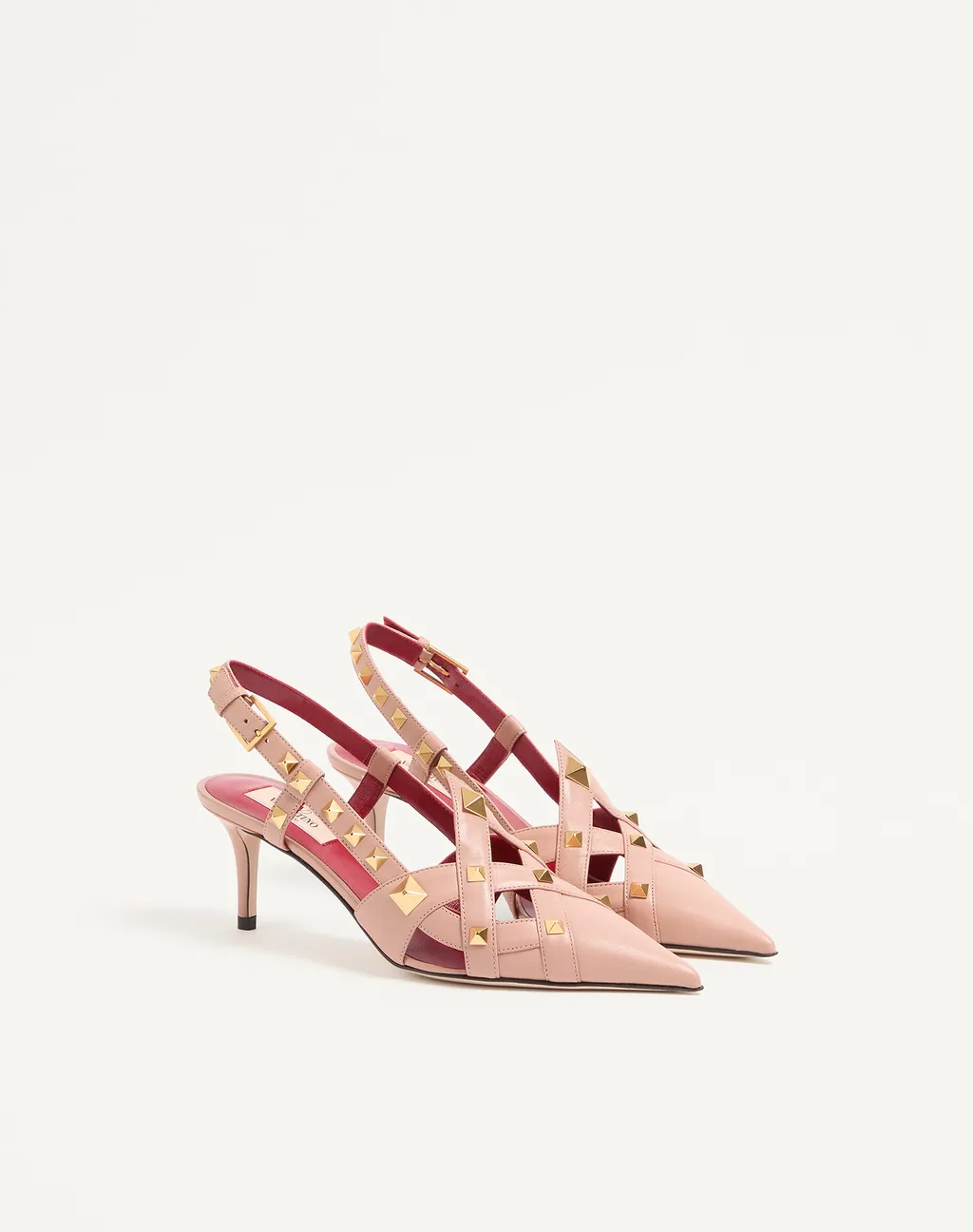 Valentino Garavani Studdy Slingback Pointed Toe Pumps