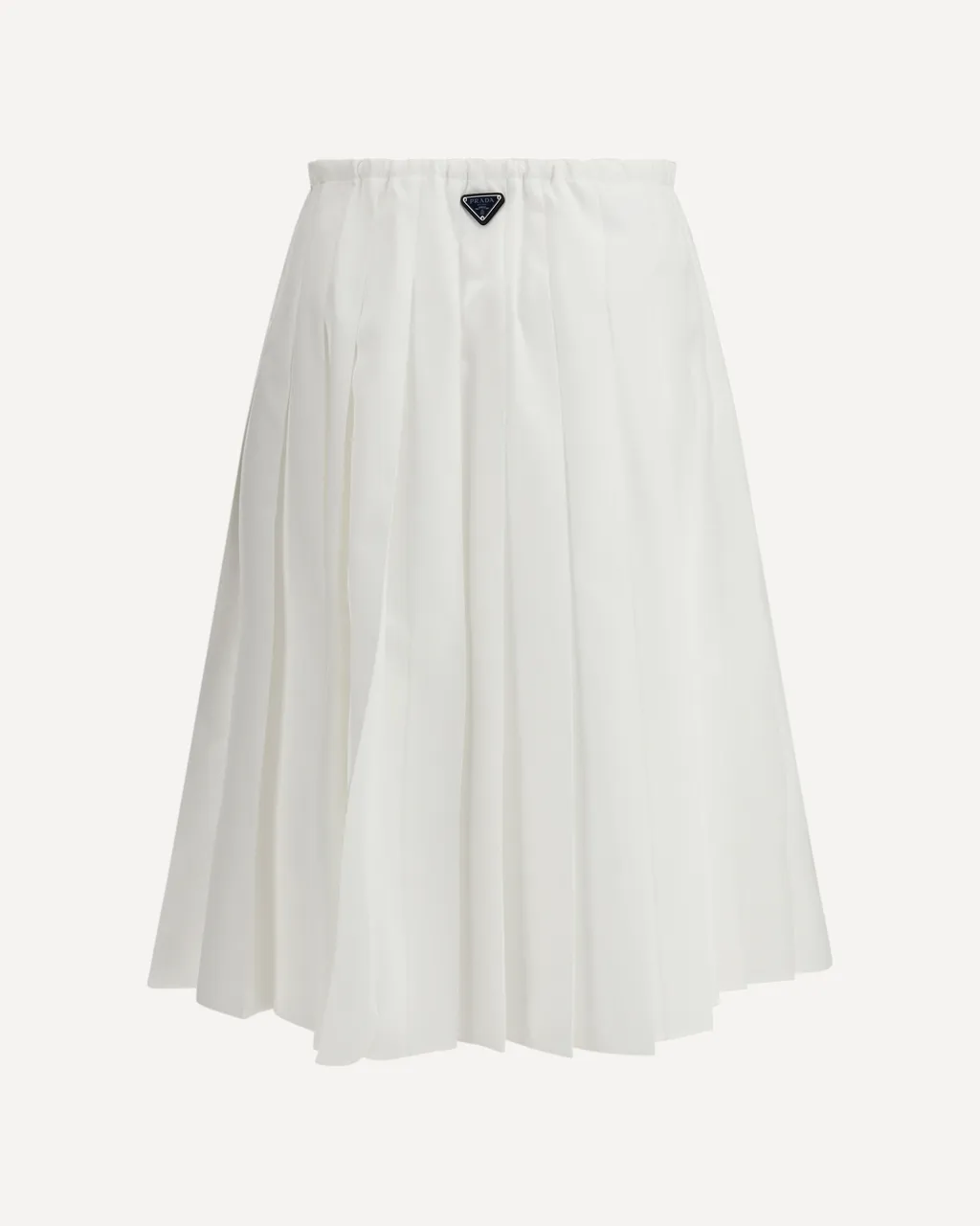 Prada Drawstring Pleated Midi Skirt