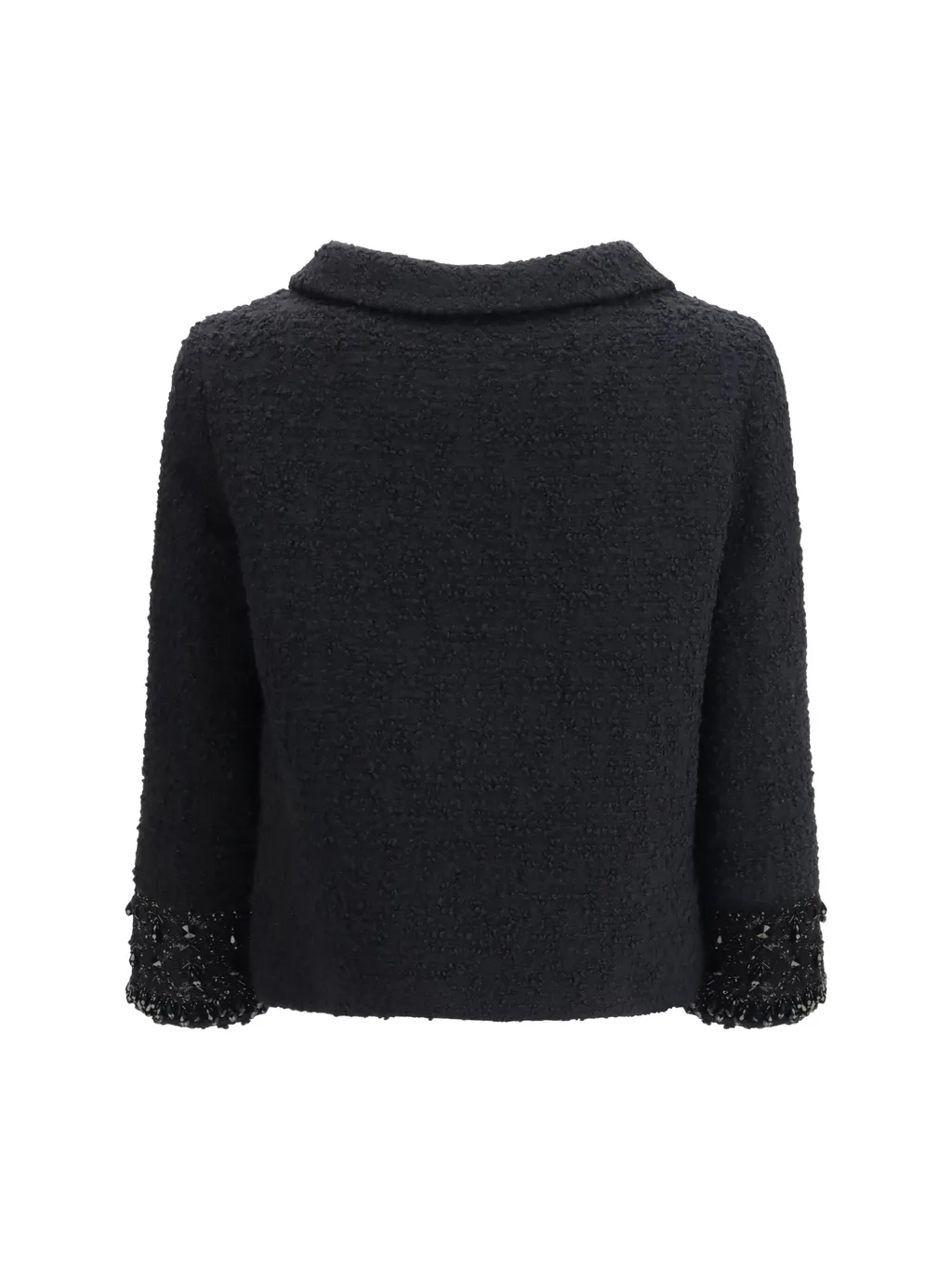 Valentino	Button Embellished Tweed Jacket