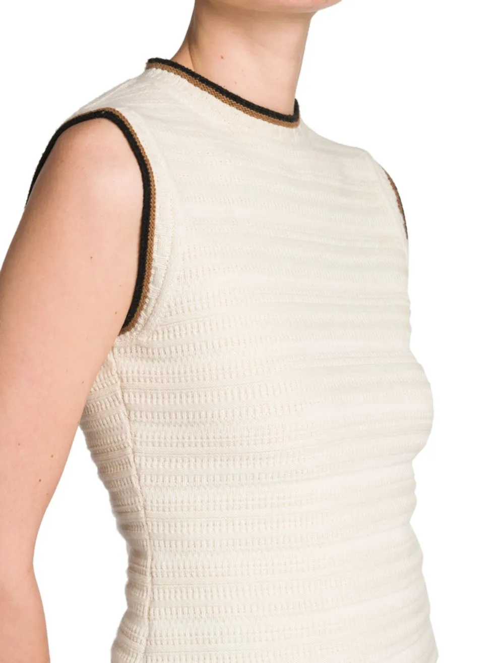 Sleeveless Cashmere Sweater
