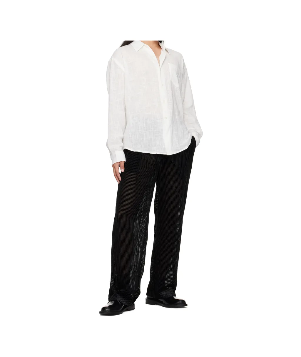 Devored Stripes Large Pleats