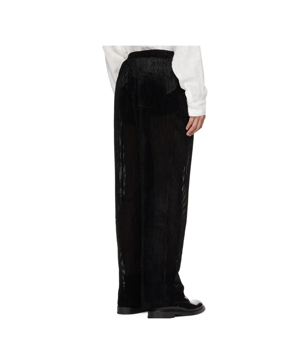 Devored Stripes Large Pleats