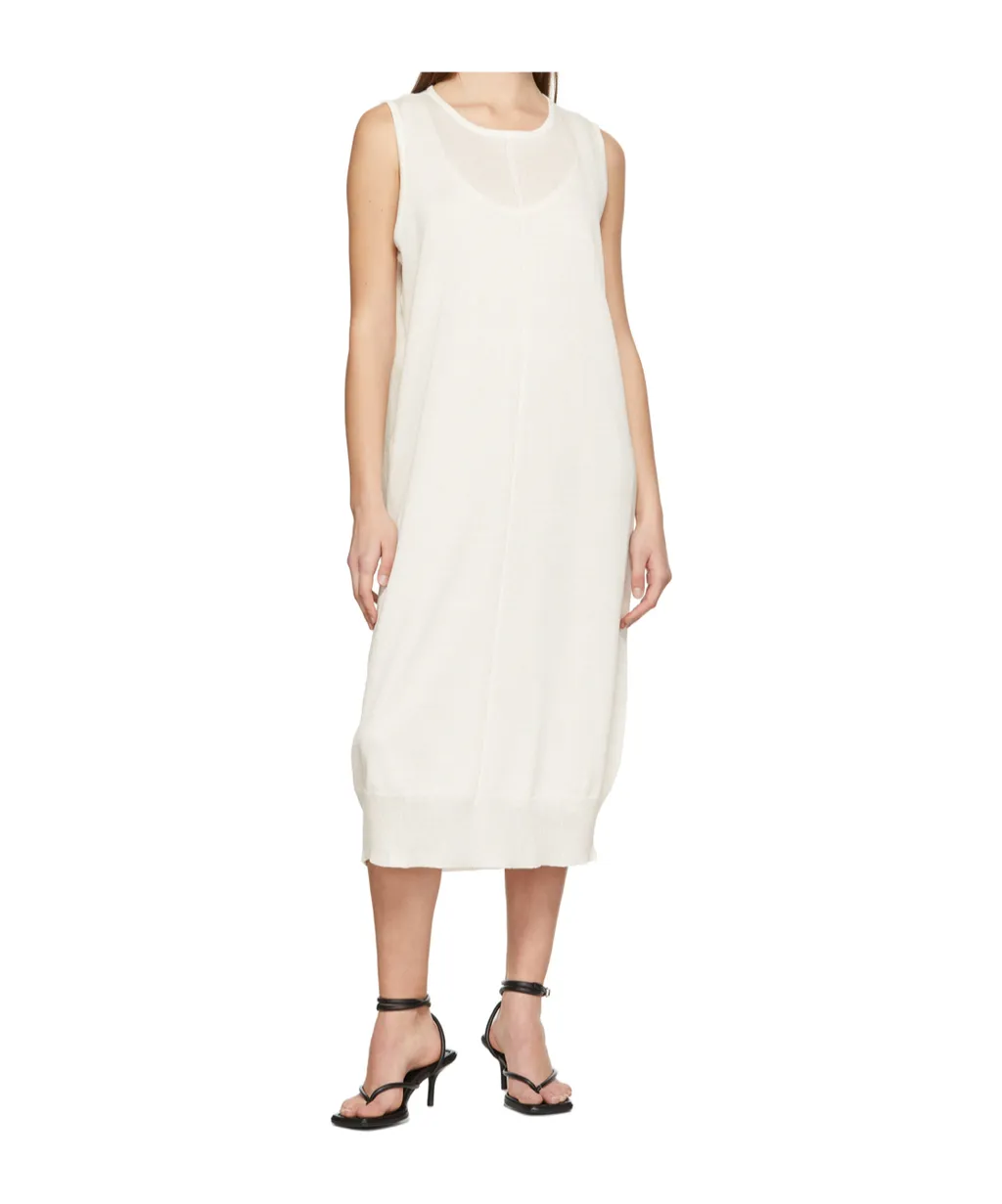 Round Neck Midi Dress