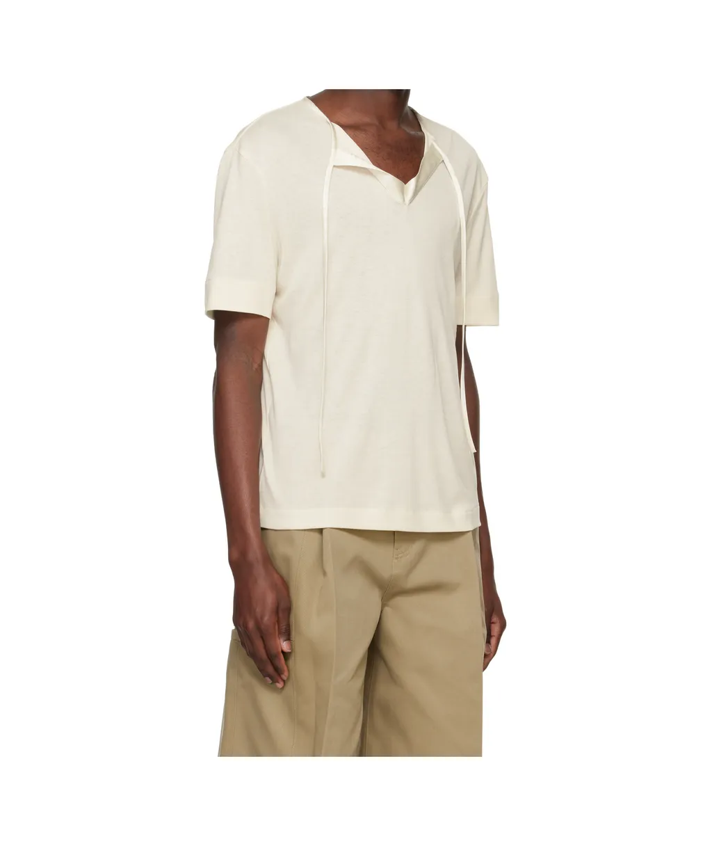 Tie-Up Short-Sleeved T-Shirt