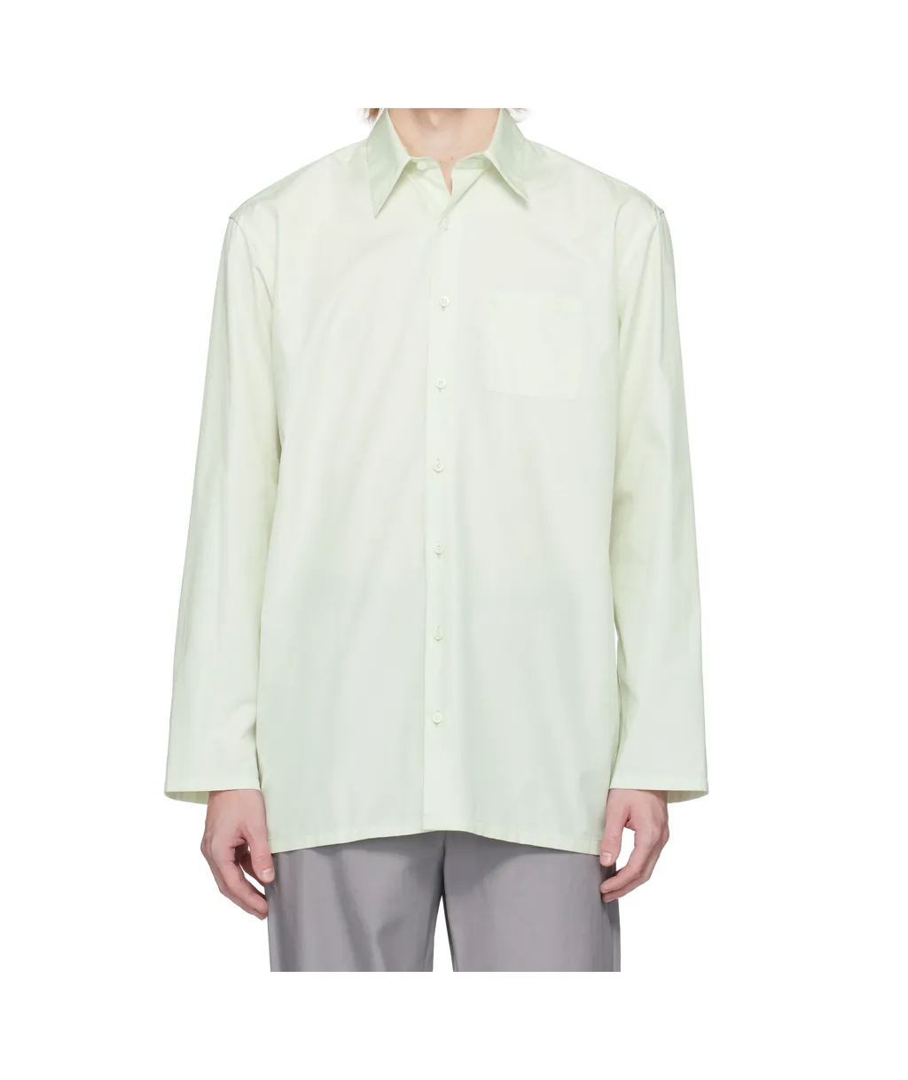 Long-Sleeved Collared Shirt