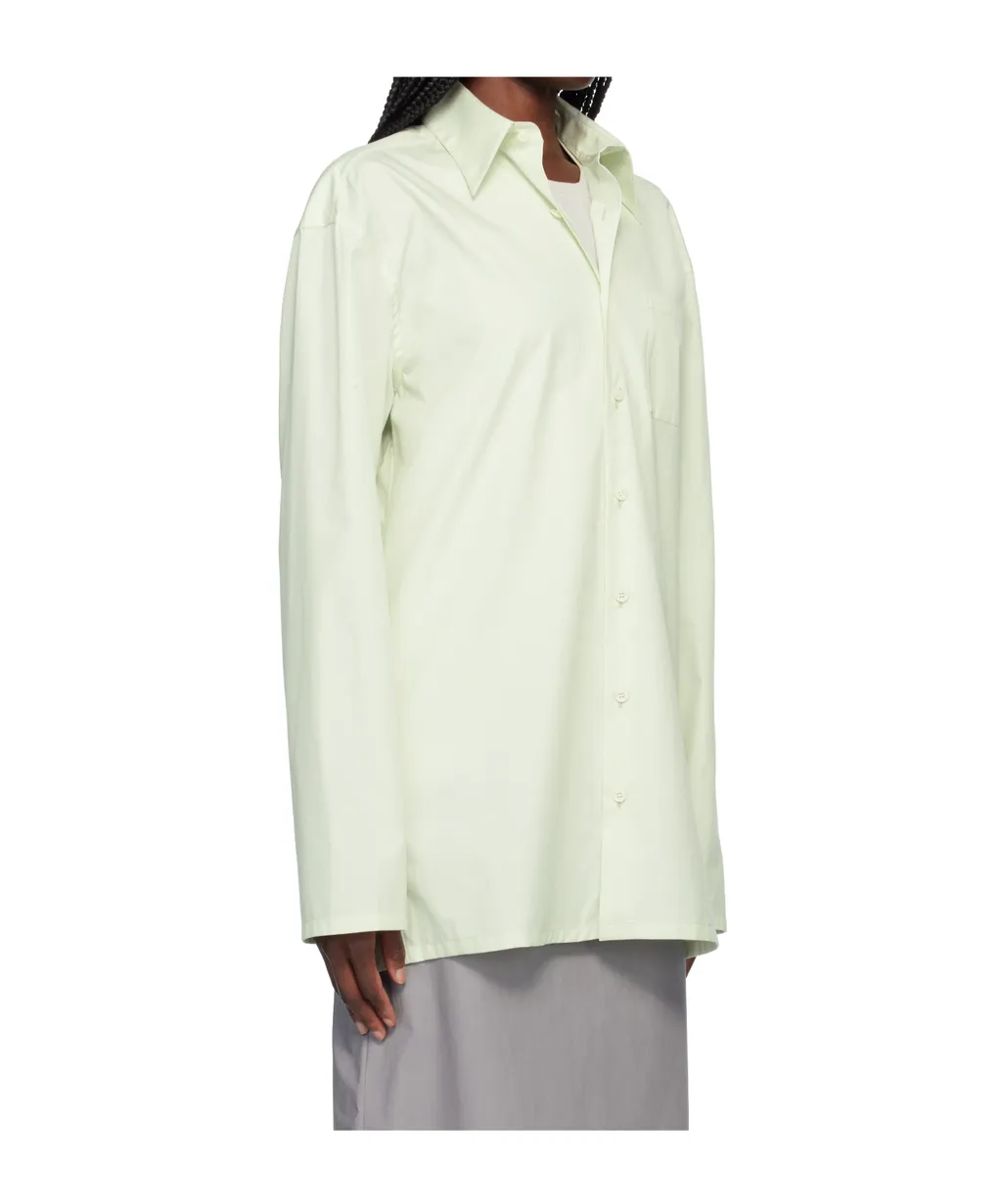 Long-Sleeved Collared Shirt