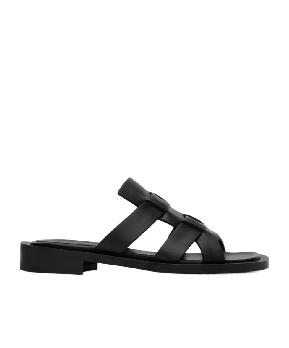 Leather Flat Sandals