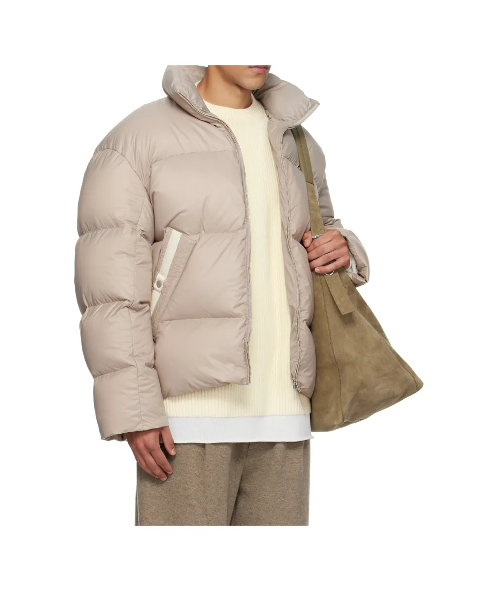 Stand-Up Collar Hoodless Cotton-Padded Jacket