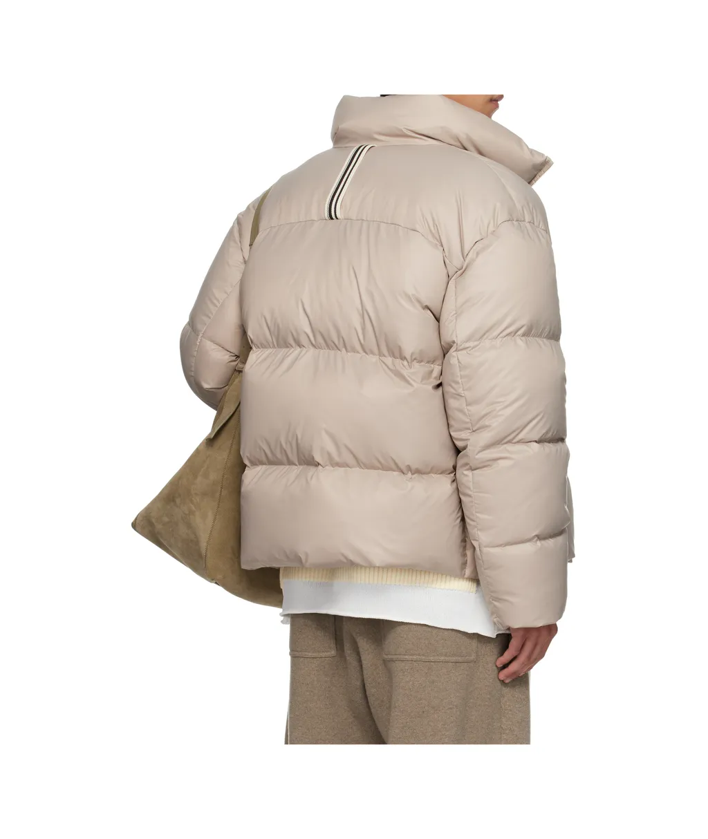 Stand-Up Collar Hoodless Cotton-Padded Jacket