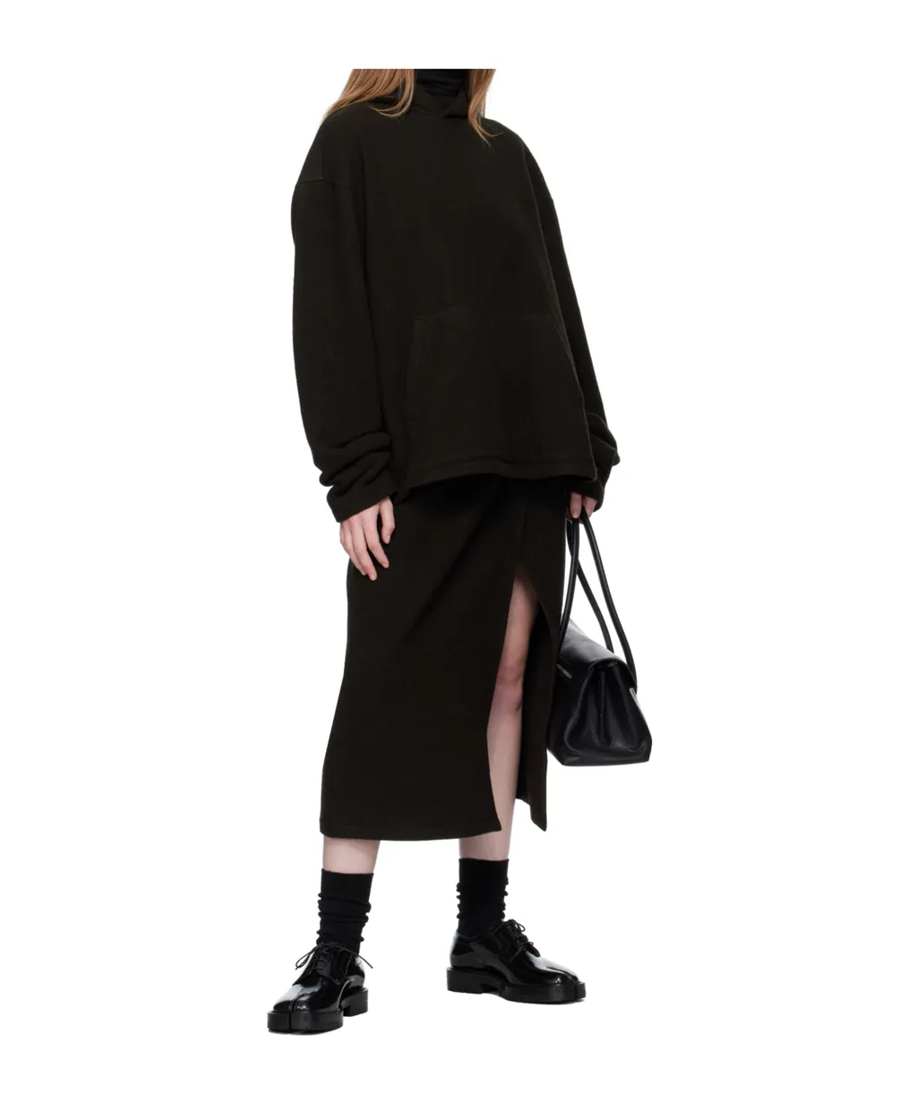 Wool Fleece Hooded Sweatshirt