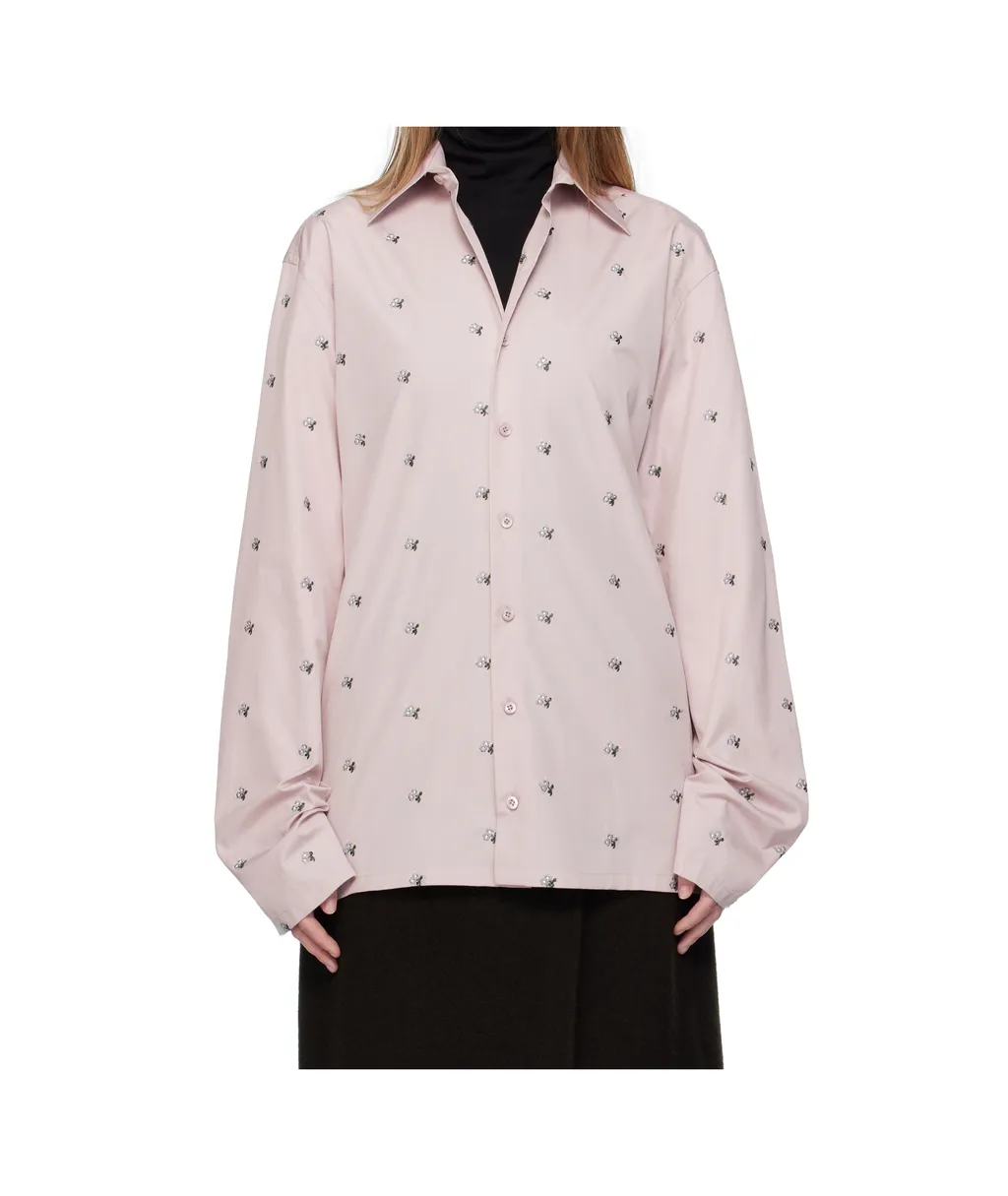 Long-Sleeved Embroidered Shirt