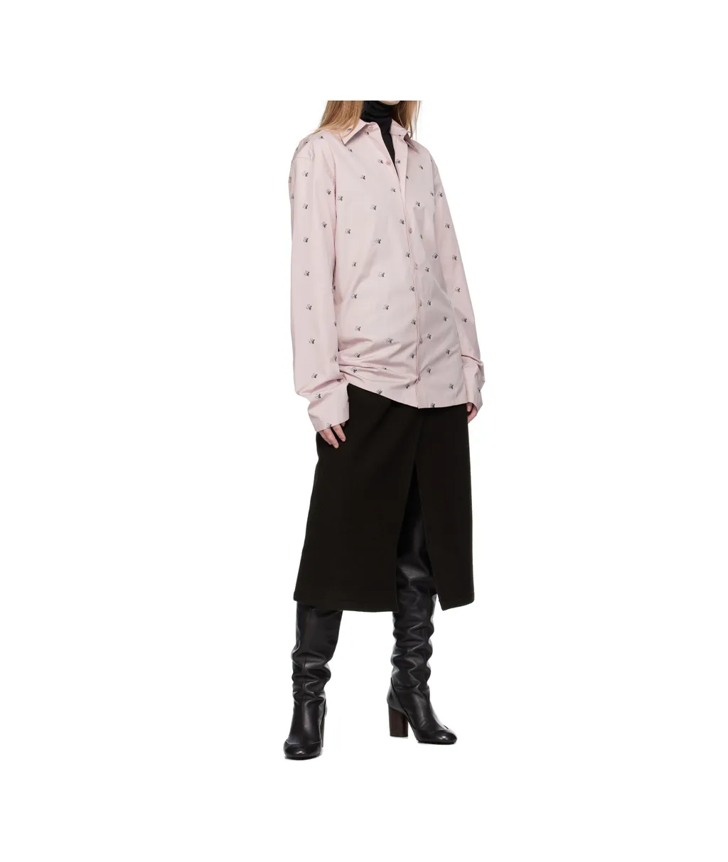 Long-Sleeved Embroidered Shirt