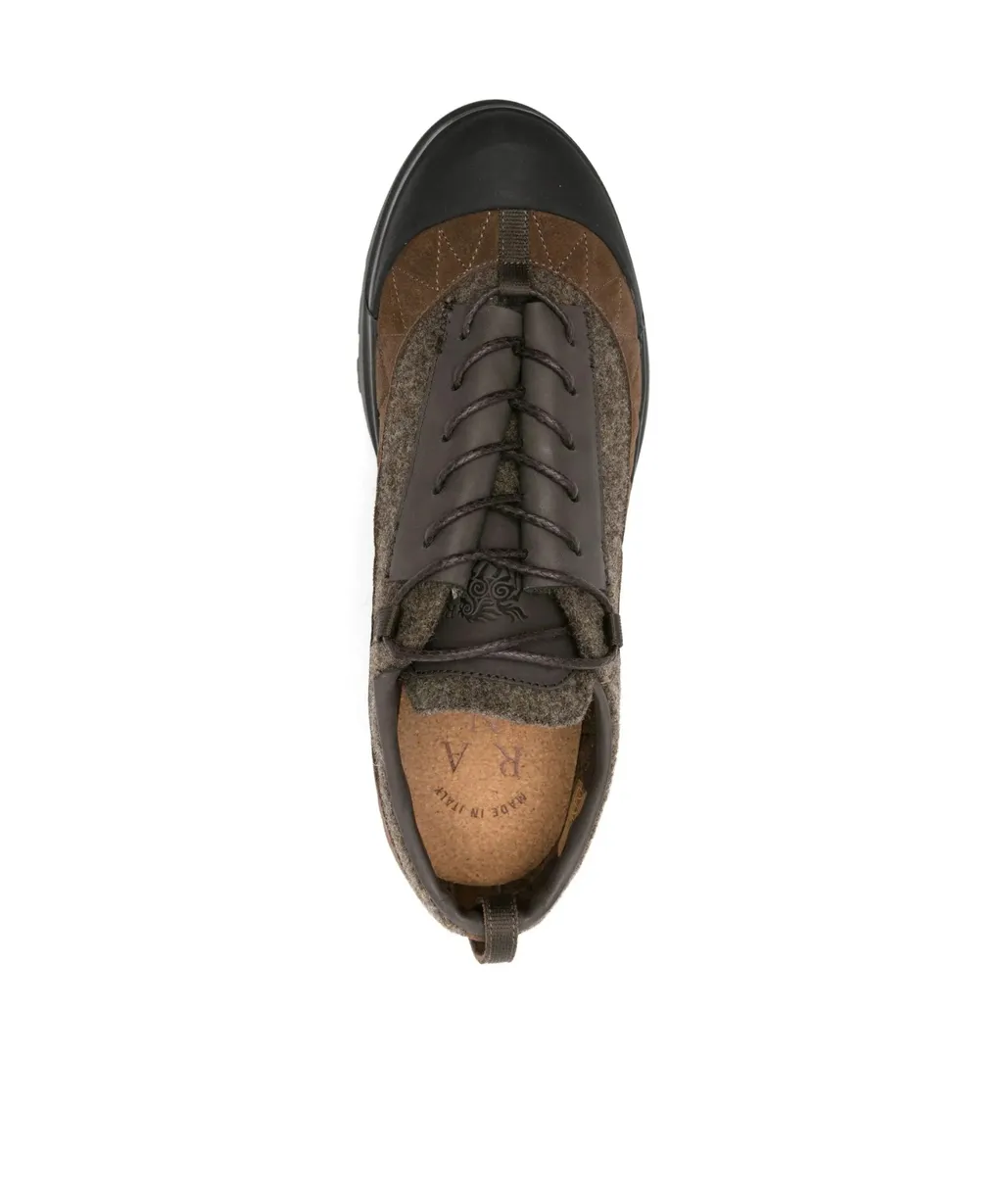 Suede-Panel Sneakers