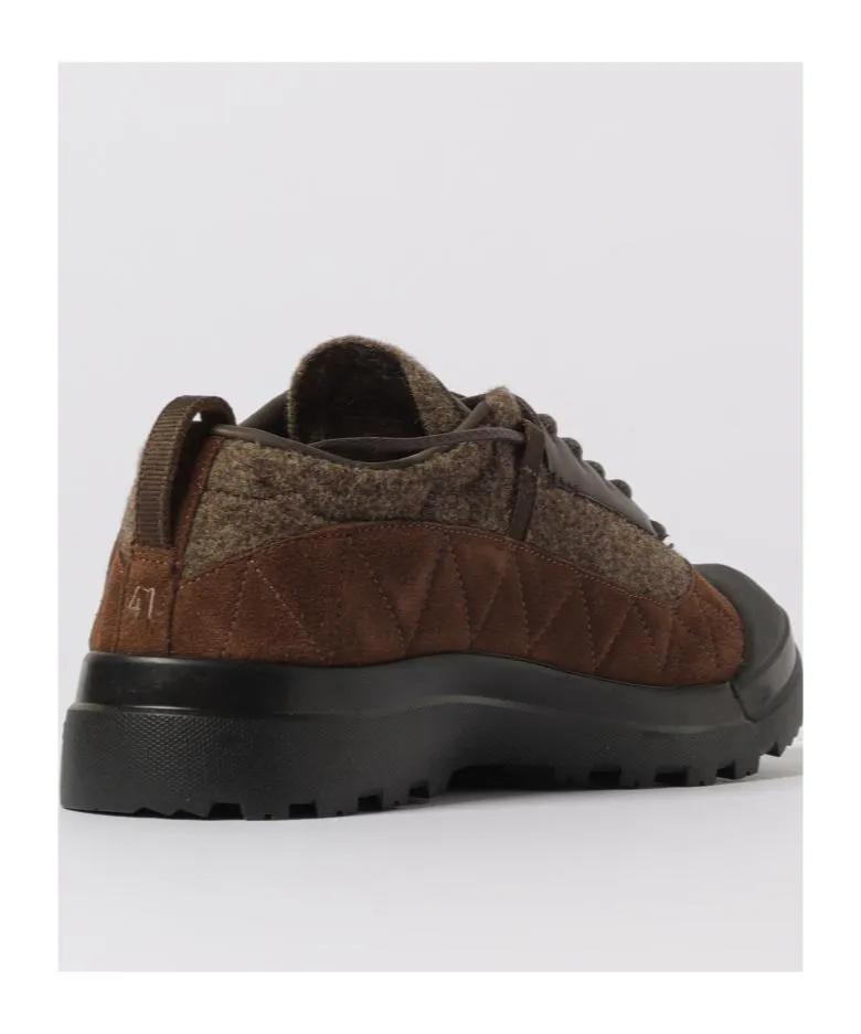 Suede-Panel Sneakers