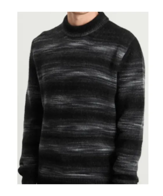 Veilfall Wool Blend Crew Neck Sweater