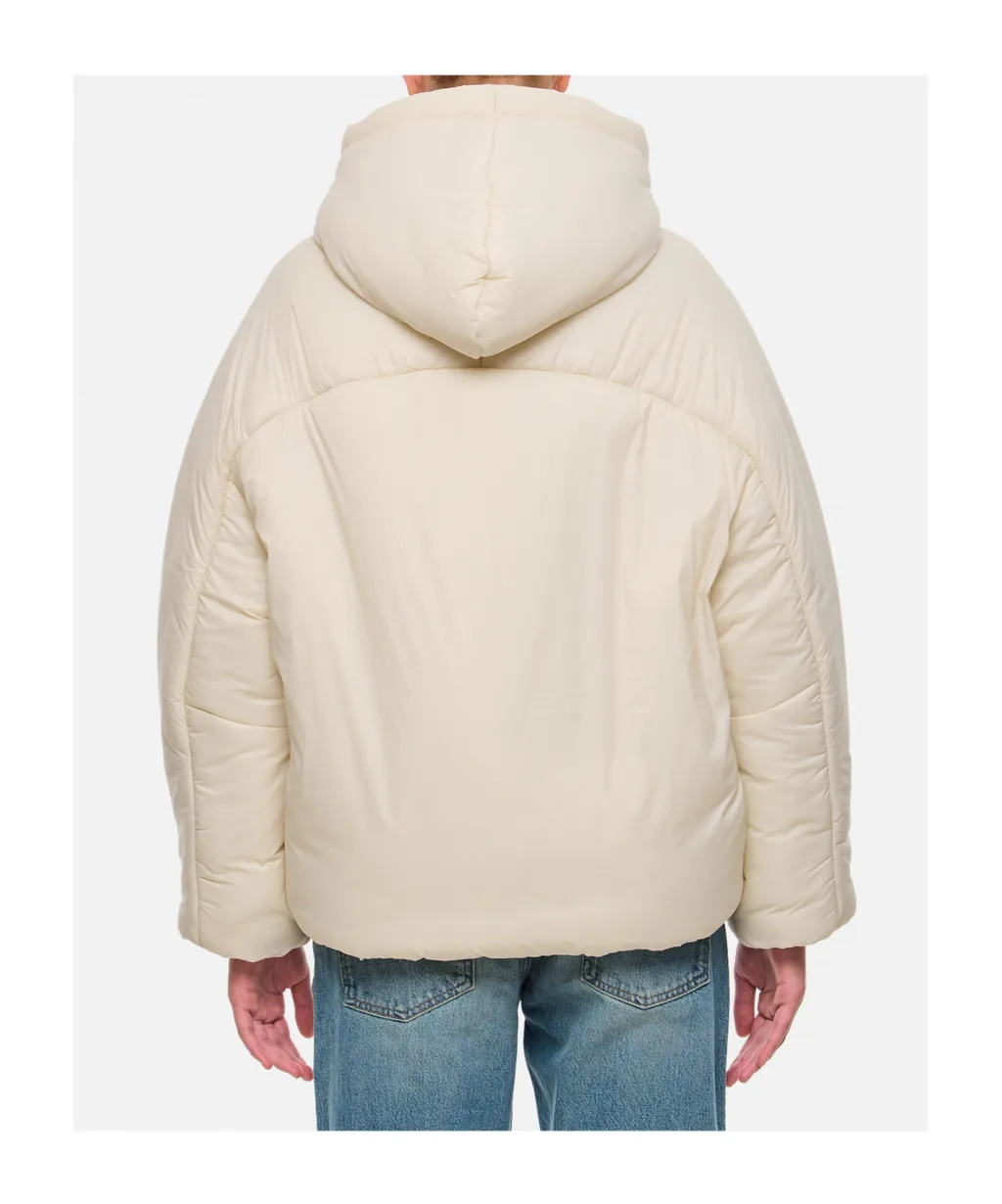 Hooded Zippered Cotton Jacket
