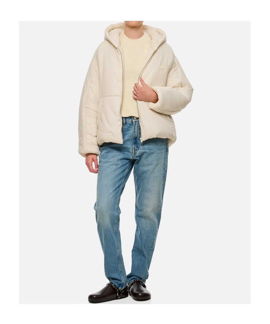 Hooded Zippered Cotton Jacket