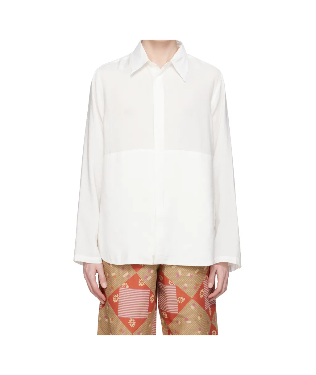 Crinkled-Finish Shirt