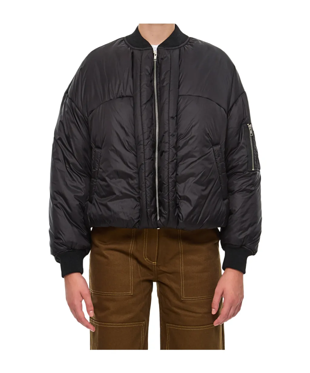 Zip-Fasteing Padded Jacket