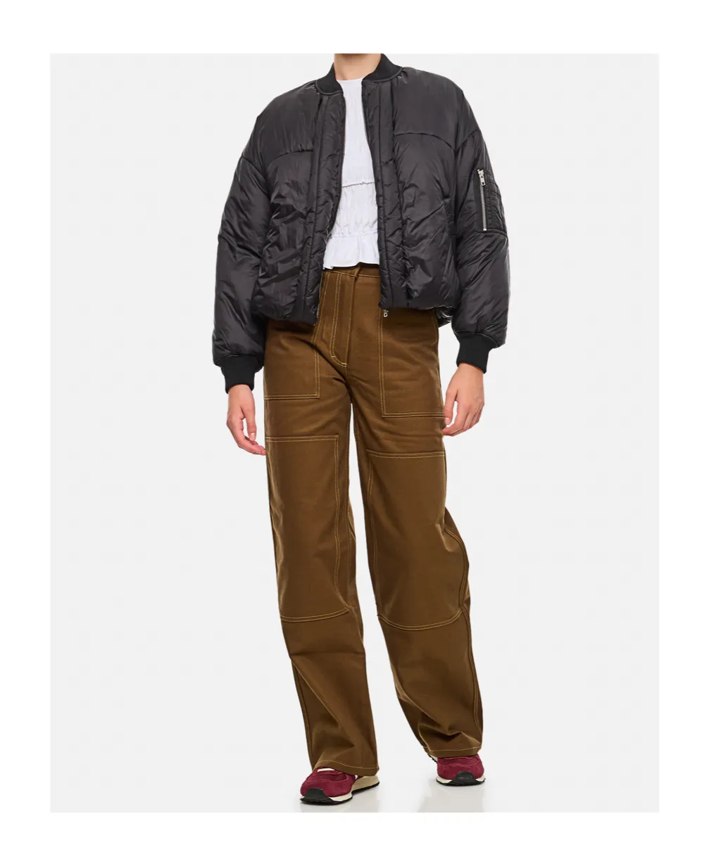 Zip-Fasteing Padded Jacket