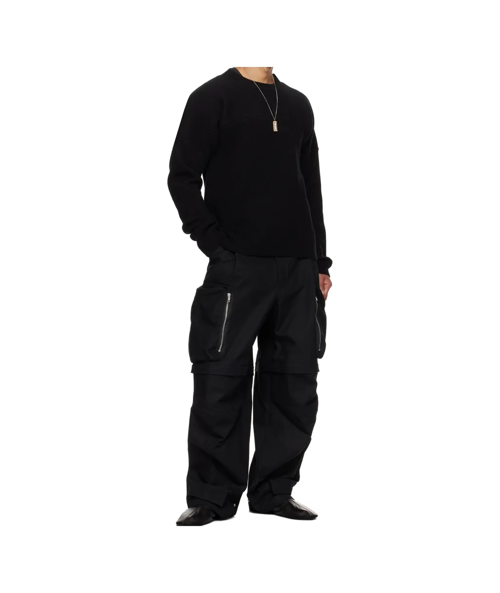 Wool Blend Crew Neck Sweater