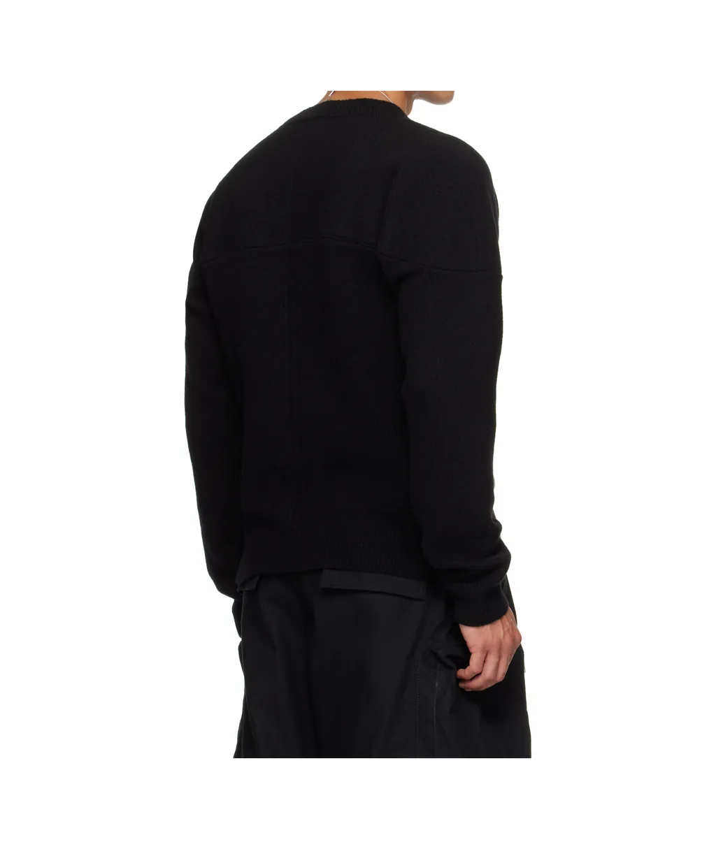 Wool Blend Crew Neck Sweater