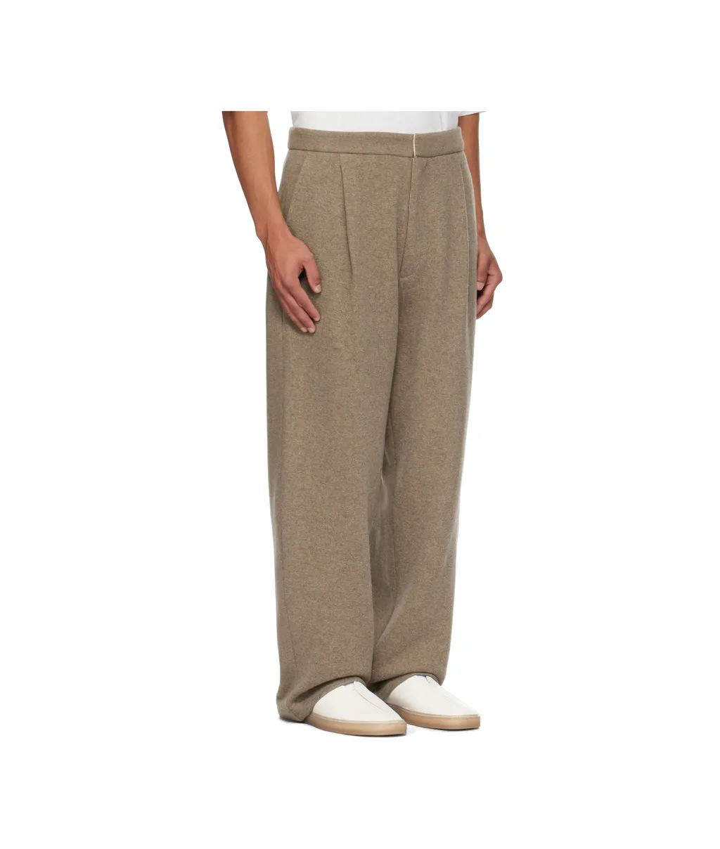 Wool Blend Casual Pants