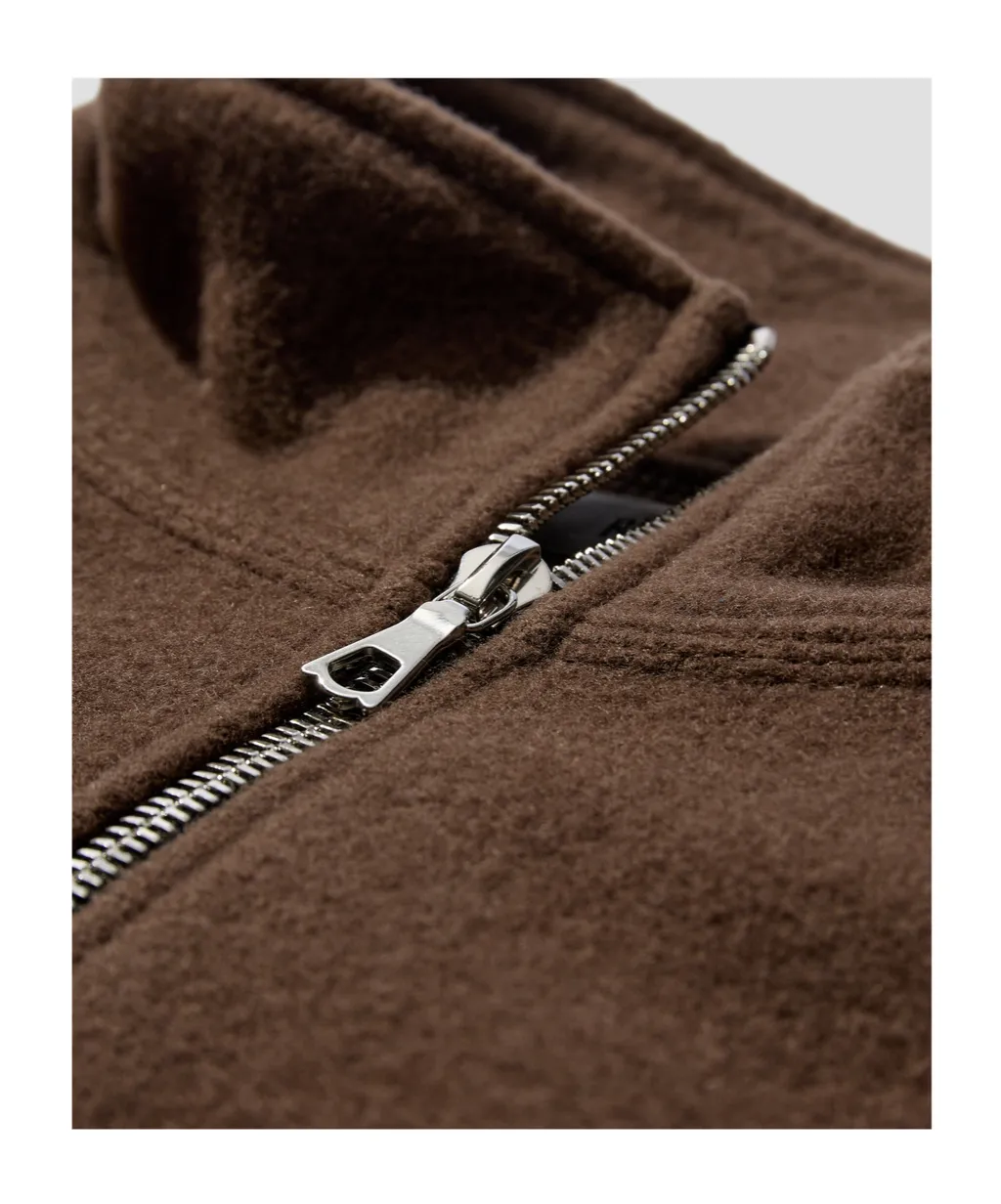 Half-Zip Wool Sweatshirt