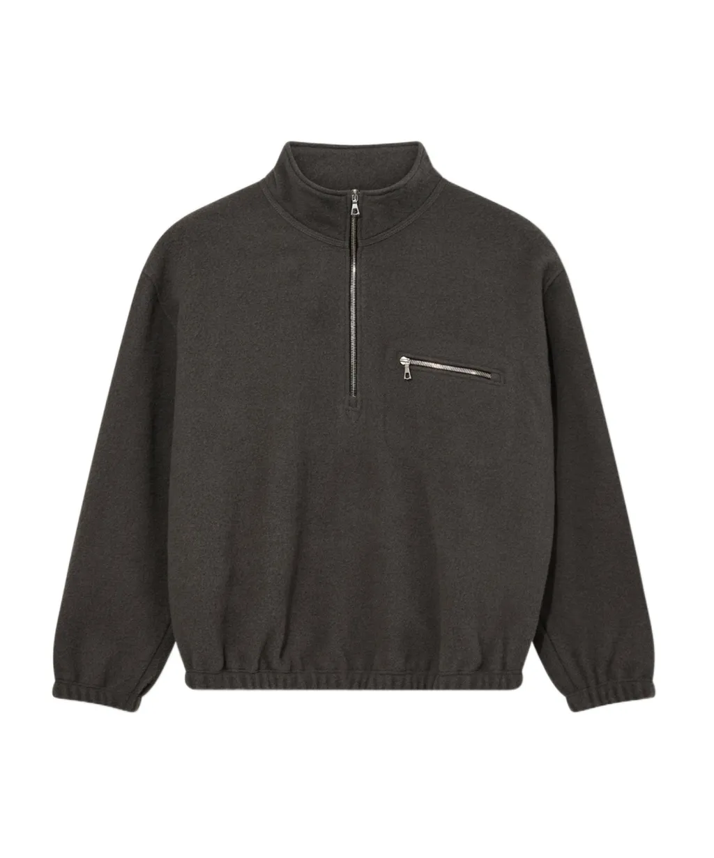 Half-Zip Wool Sweatshirt