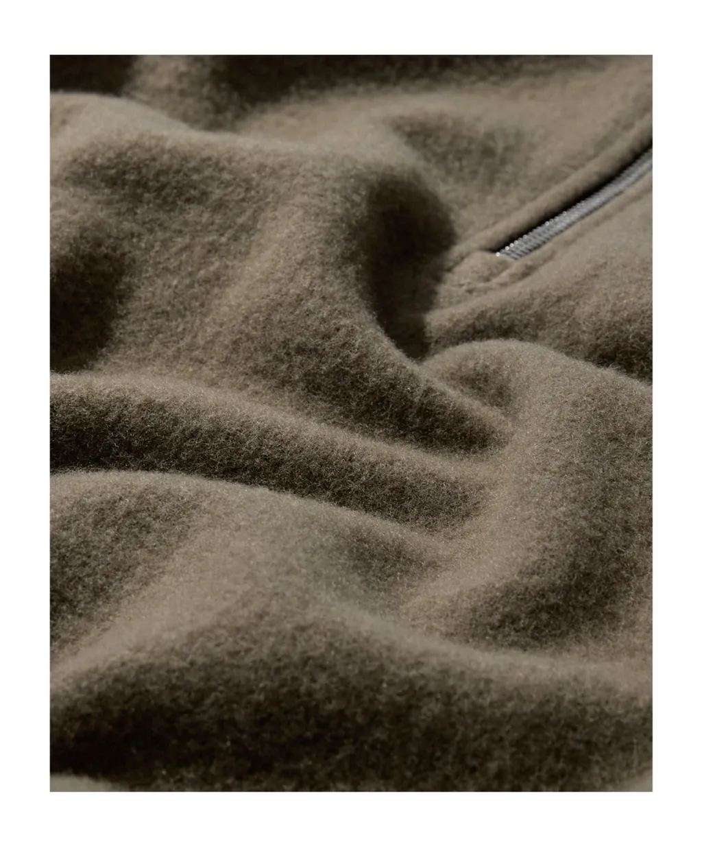 Half-Zip Wool Sweatshirt