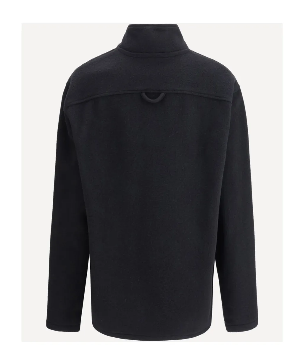 Half-Zip Wool Sweatshirt