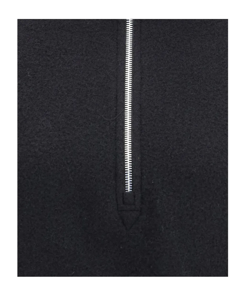 Half-Zip Wool Sweatshirt
