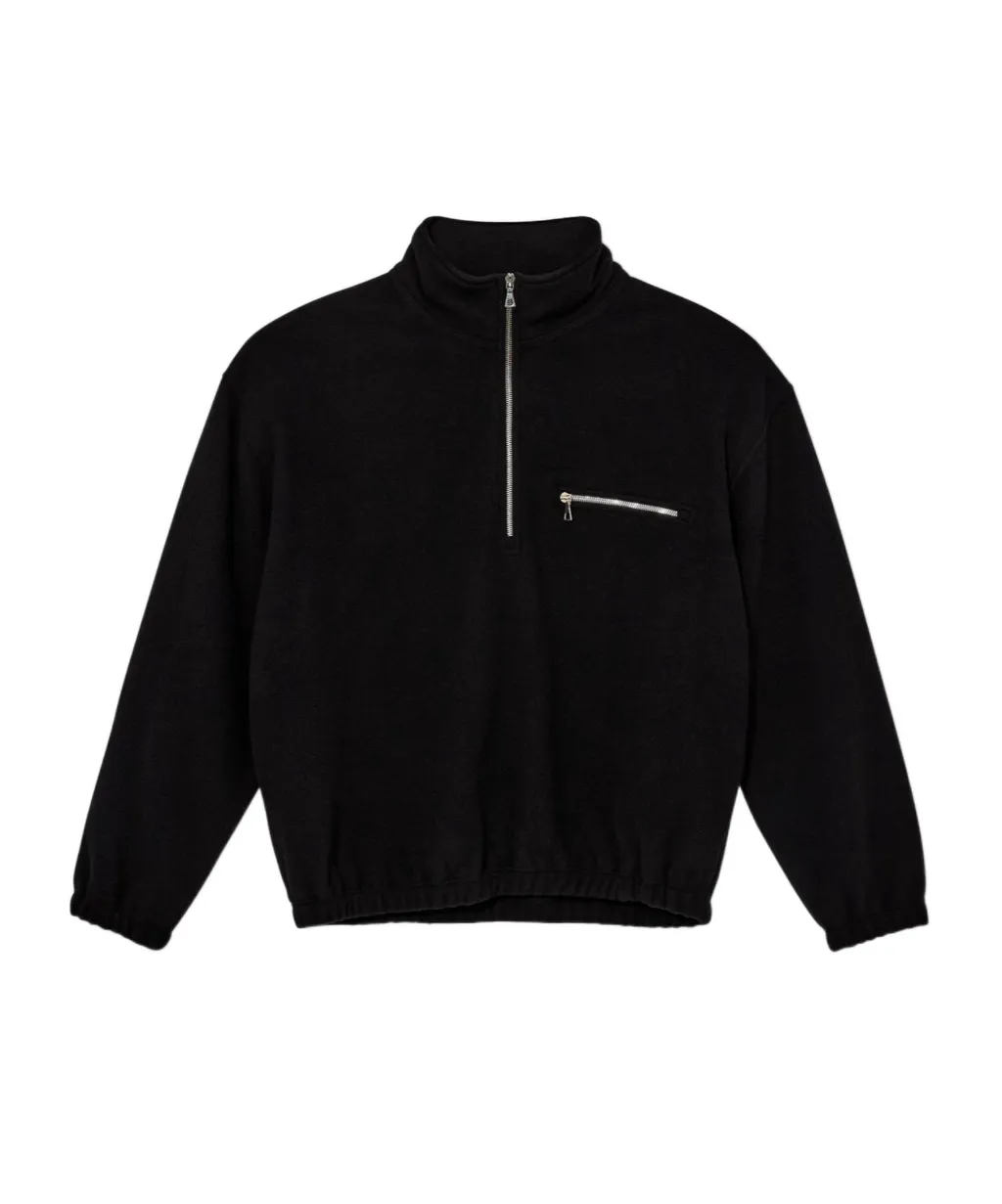 Half-Zip Wool Sweatshirt