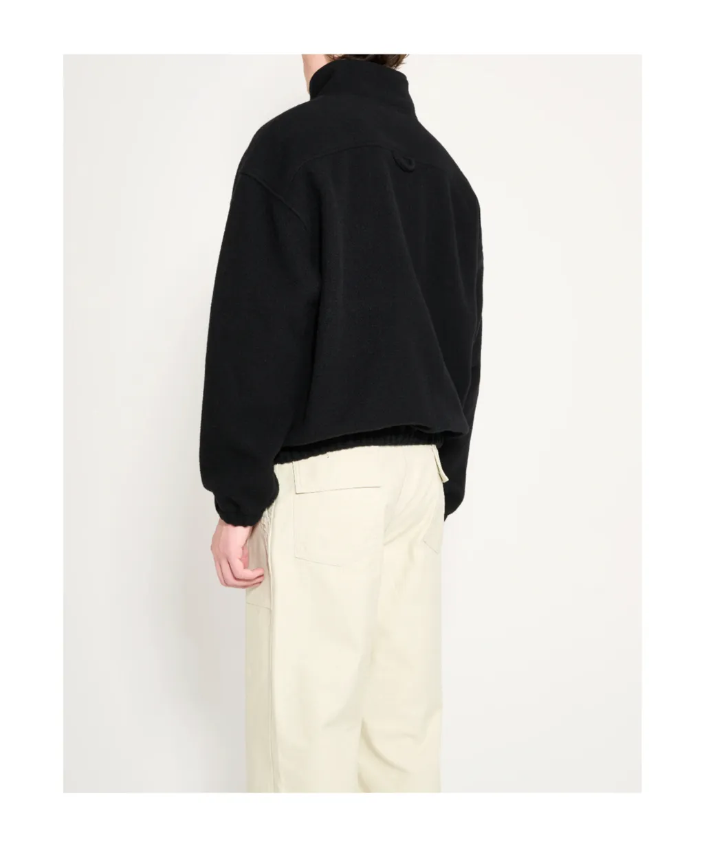 Half-Zip Wool Sweatshirt