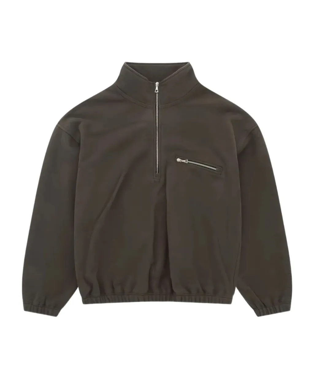 Half-Zip Long-Sleeve Sweatshirt