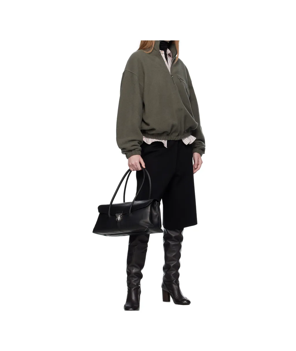 Half-Zip Long-Sleeve Sweatshirt
