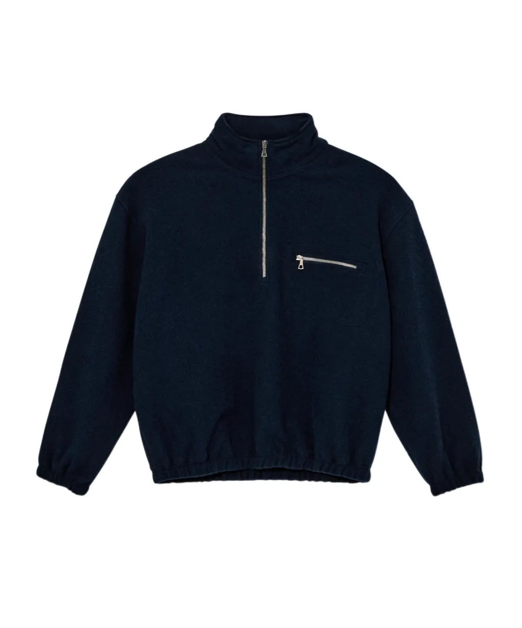 Half-Zip Wool Sweatshirt