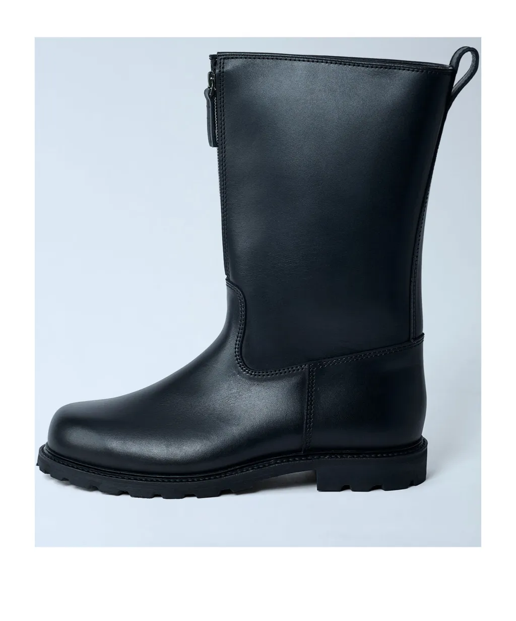 Rier Front-Zip Mid-Calf Boots