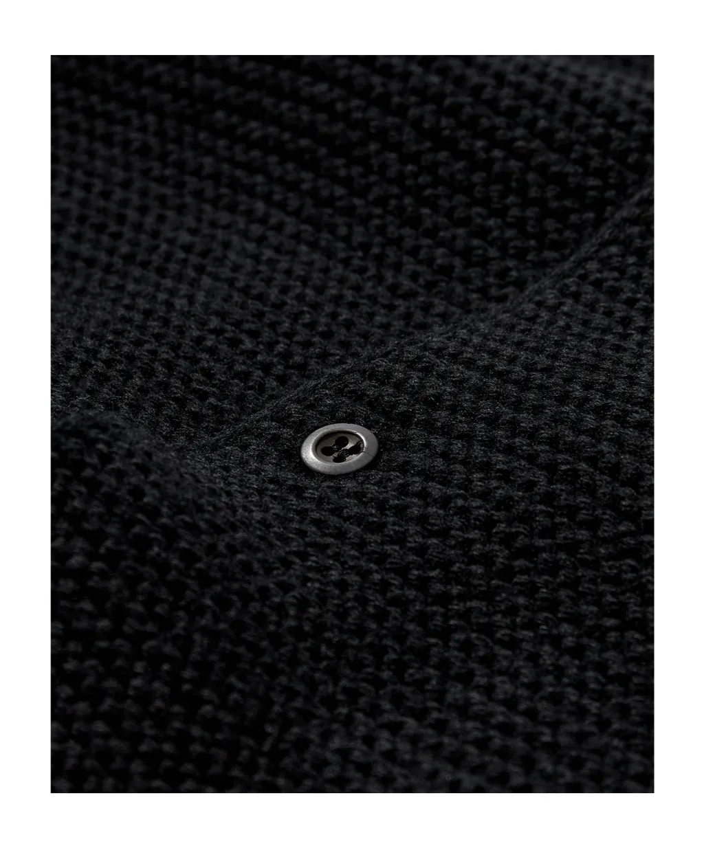 Long-Sleeved Wool Cardigan