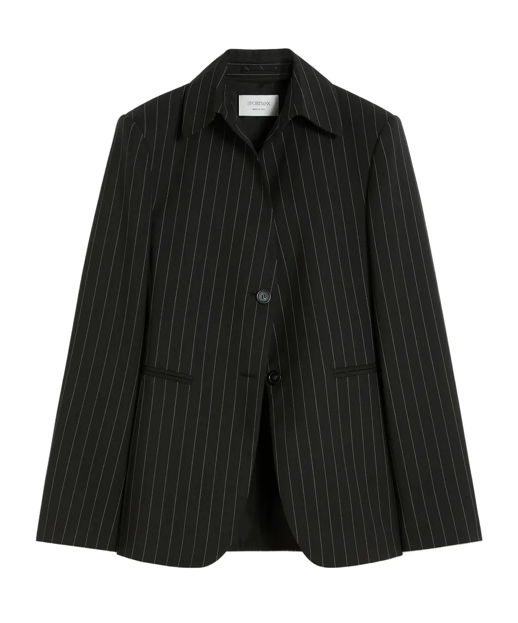 Wool Long-Sleeved Suit Jacket
