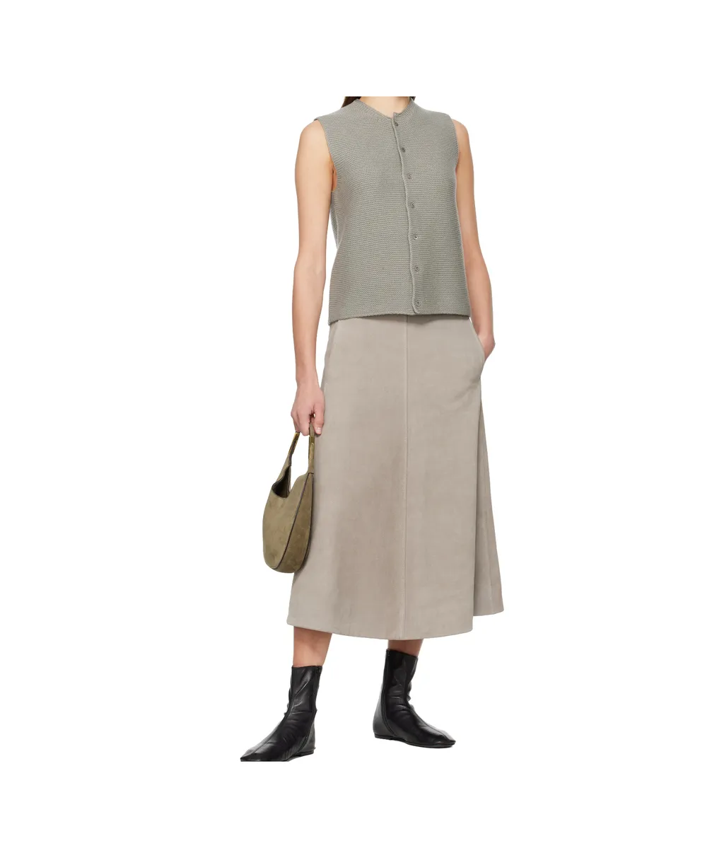 Tyrolean Gilet Wool Sleeveless Cardigan
