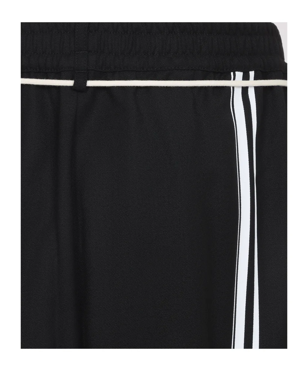 Drawstring Wool Casual Pants